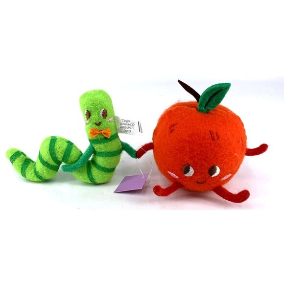 Target Spritz Apple & Worm Felt Duo Spring Easter 2025 NEW - Picture 1 of 8